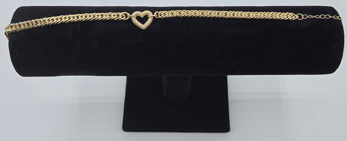 Hollow Heart Anklet