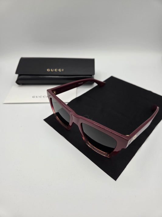 Gucci GG1714S Sunglasses — Burgundy/Red