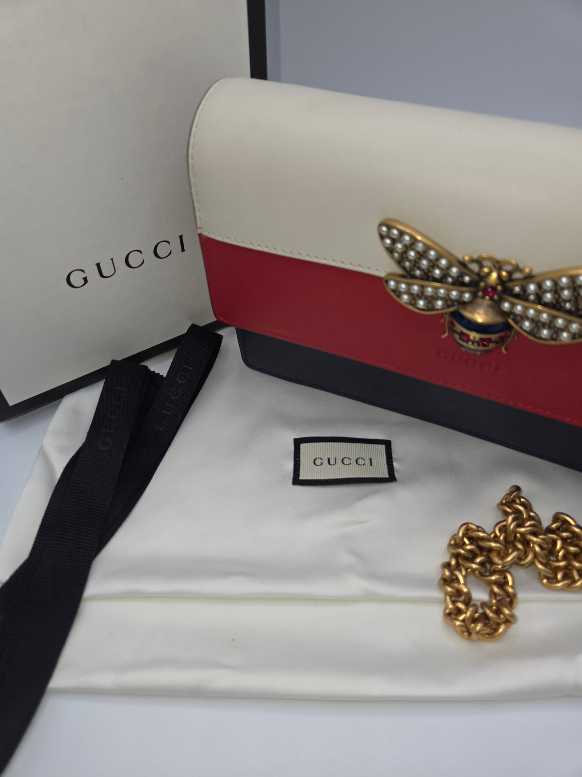 Pre-Loved Gucci Queen Margaret Leather Wallet