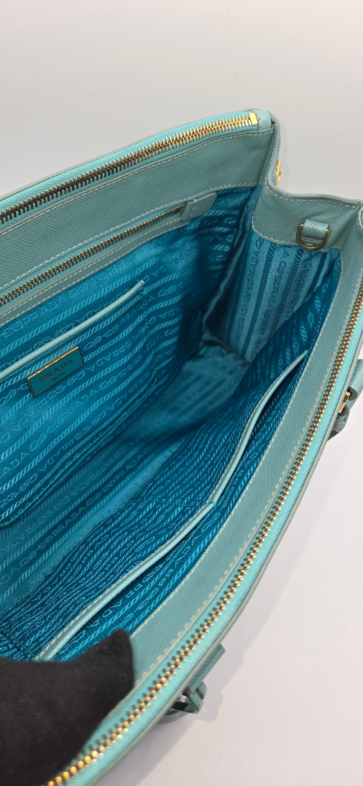 Pre-Loved Prada Saffiano Lux Double Zip Tote