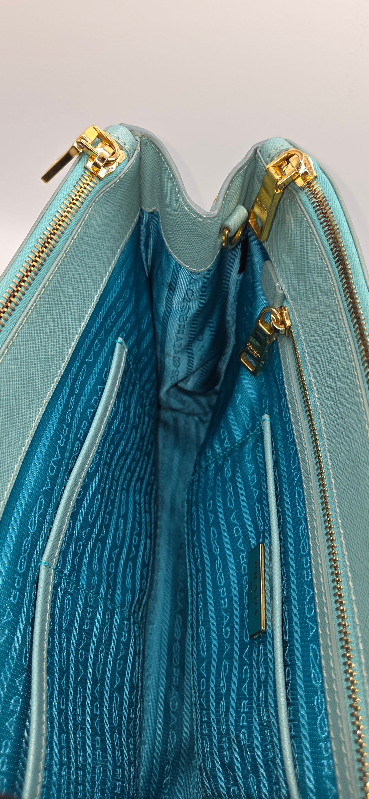 Pre-Loved Prada Saffiano Lux Double Zip Tote