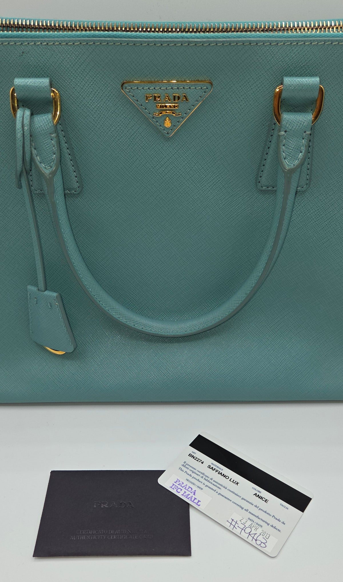 Pre-Loved Prada Saffiano Lux Double Zip Tote