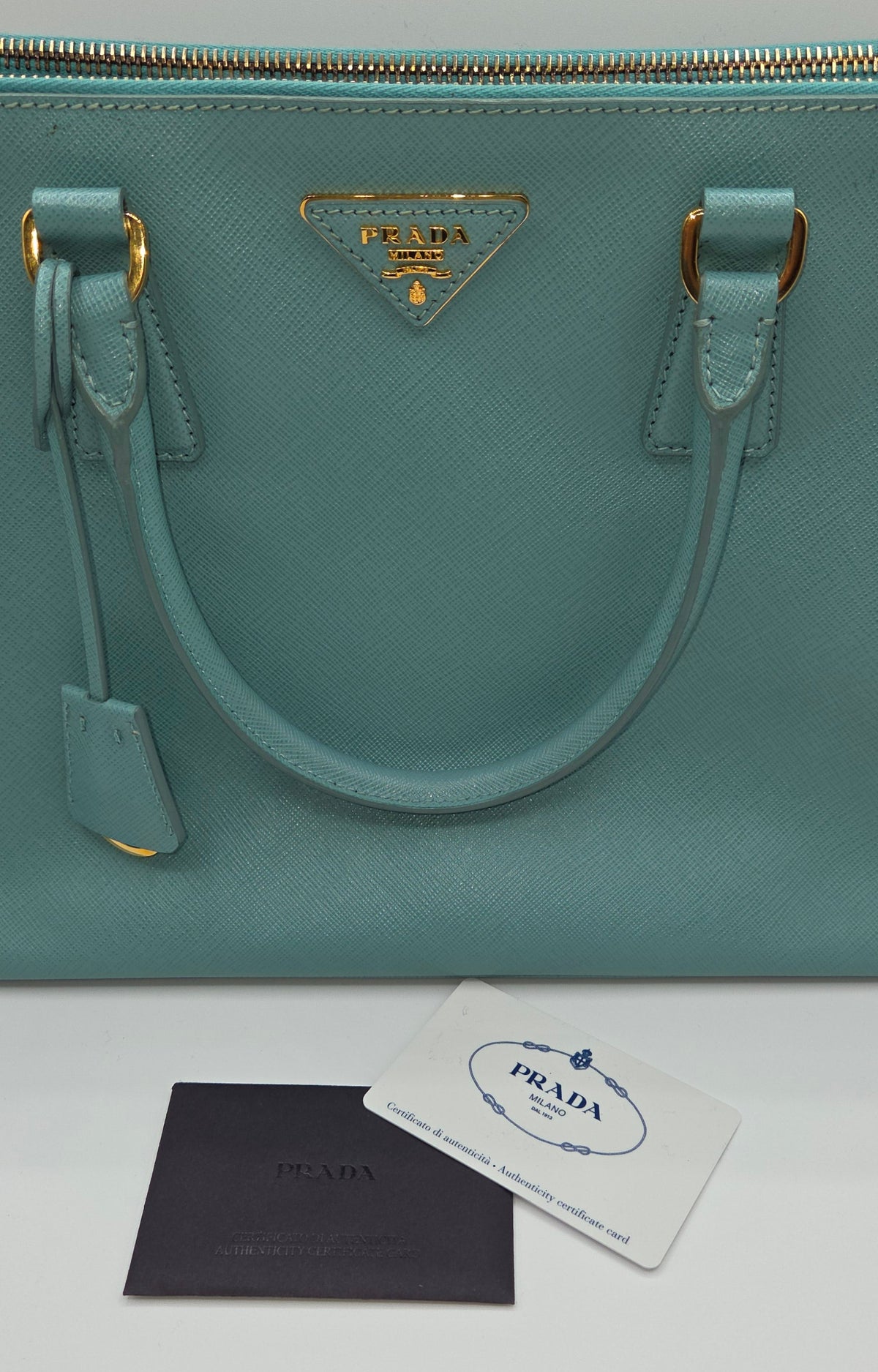 Pre-Loved Prada Saffiano Lux Double Zip Tote