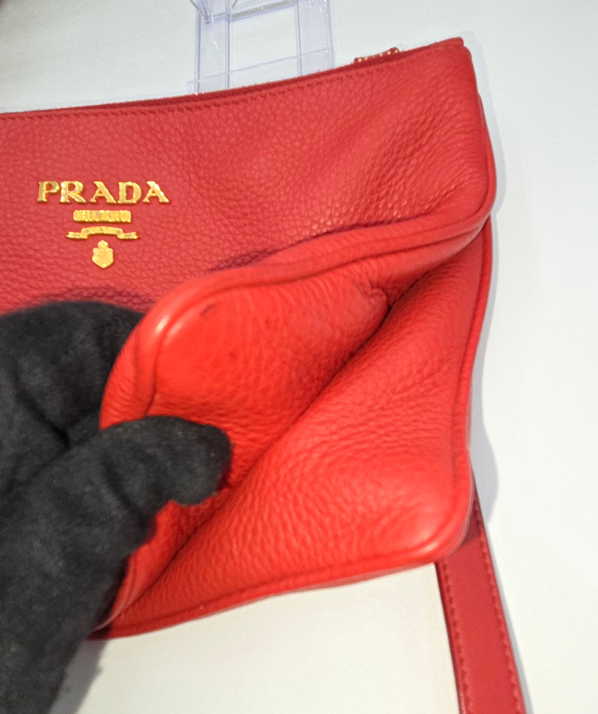 Pre-Loved Prada Vitello Phenix Double Zip