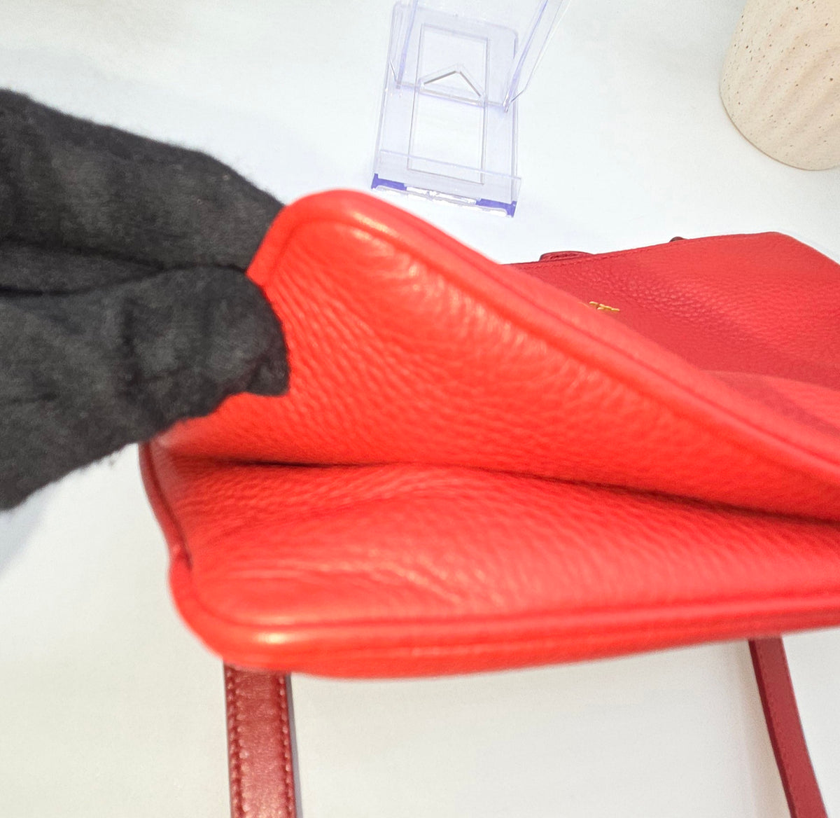 Pre-Loved Prada Vitello Phenix Double Zip