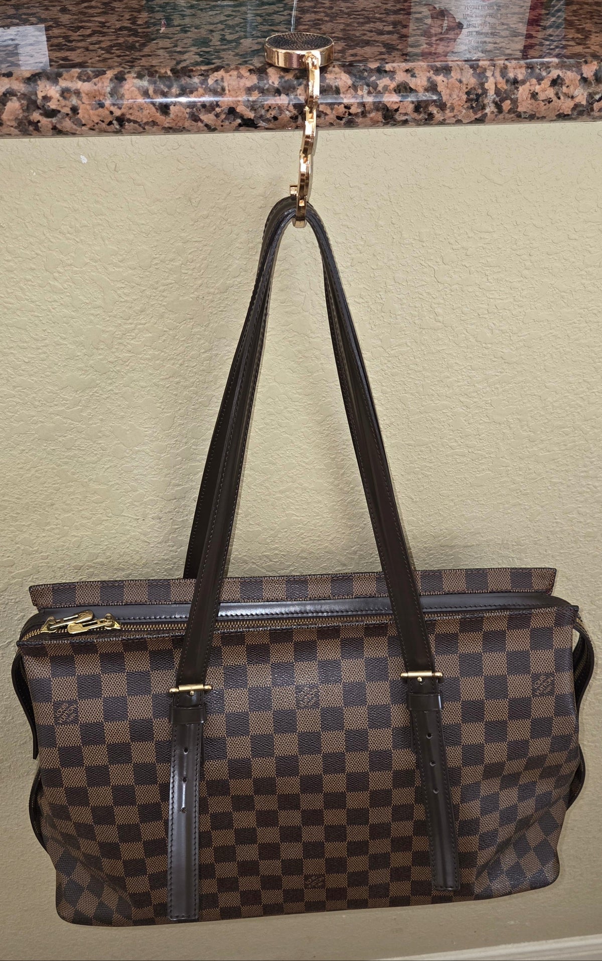 Upcycled LV Damier Ebene Bag Holder