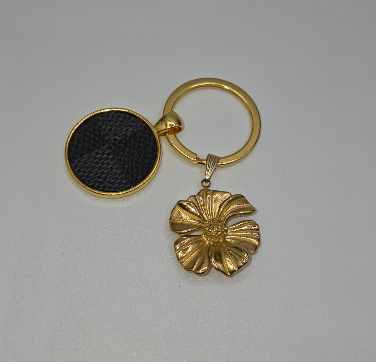 Upcycled LV Key Ring