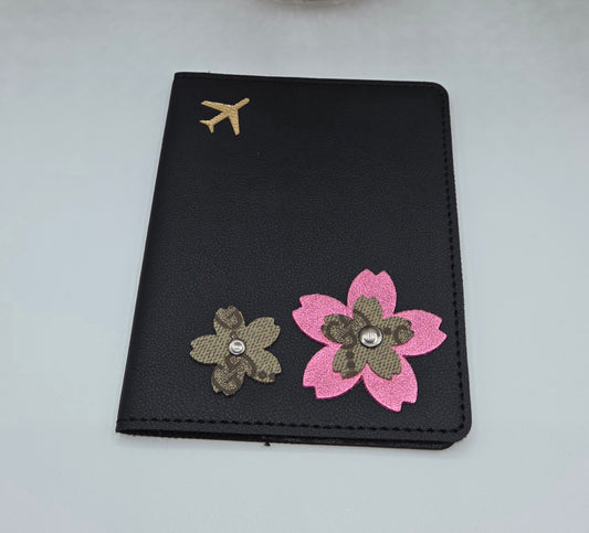 Upcycled Passport Holder Decorated with Authentic Gucci Canvas
