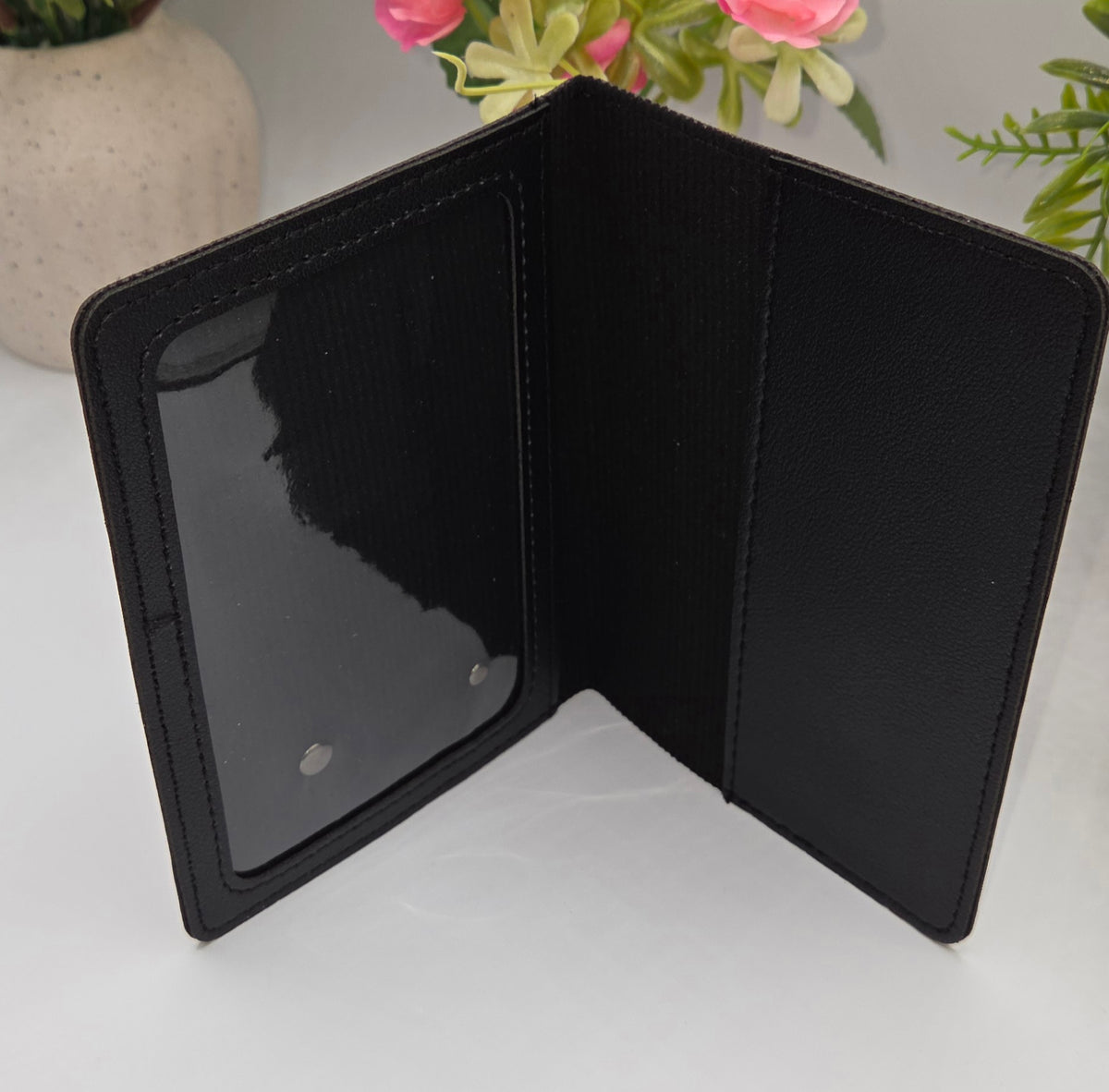 Upcycled Passport Holder Decorated with Authentic Gucci Canvas