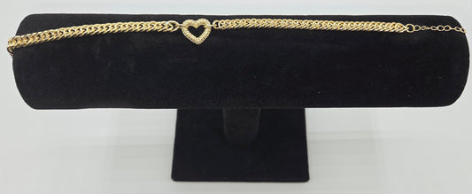 Hollow Heart Anklet