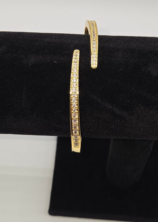 Gold Full-Diamond Zircon Bracelet