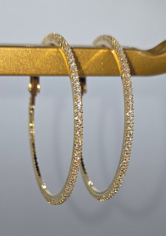 Gold-Plated Hoop Earrings