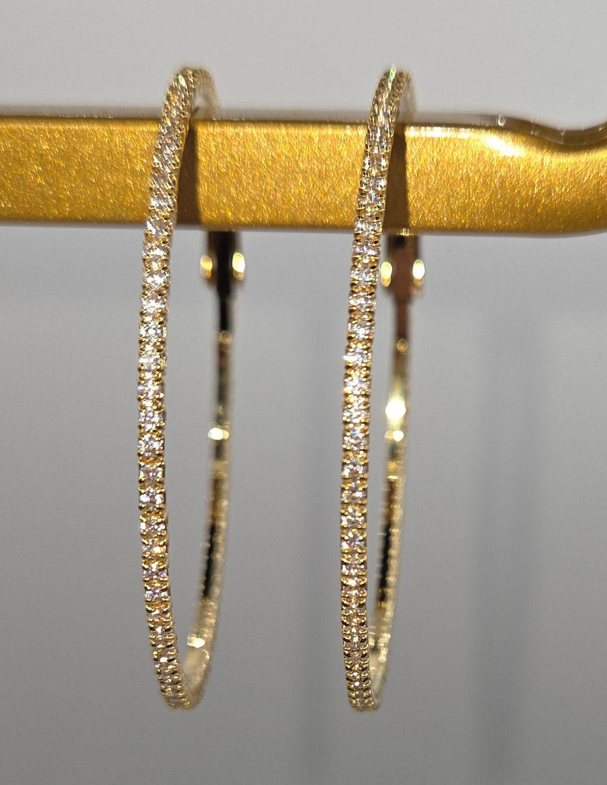 Gold-Plated Hoop Earrings