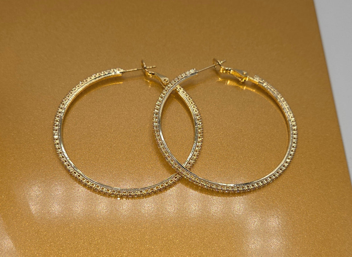 Gold-Plated Hoop Earrings