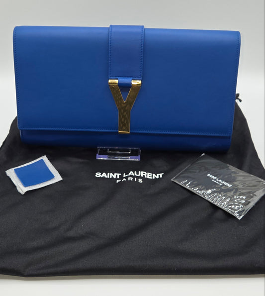 Pre-Loved Saint Laurent Ligne Y Clutch