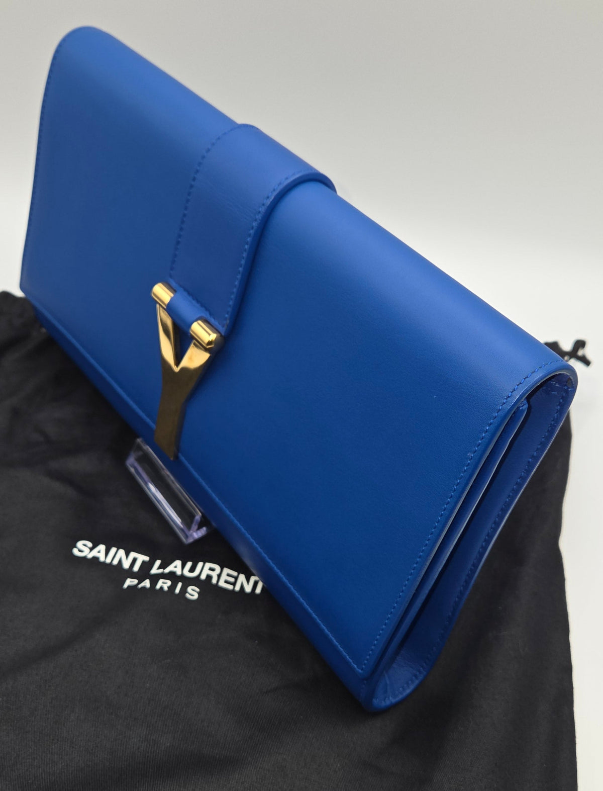 Pre-Loved Saint Laurent Ligne Y Clutch
