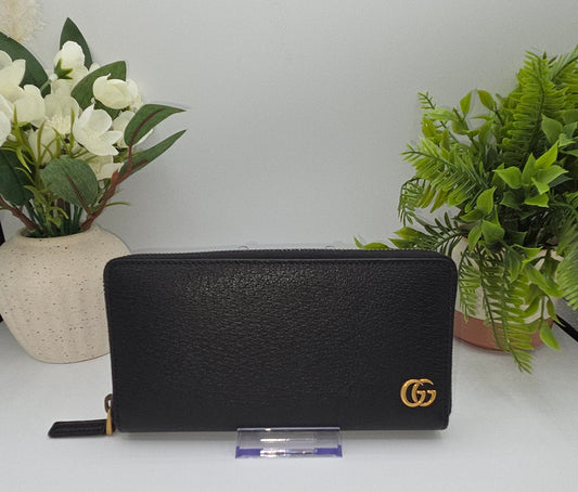 Pre-Loved Gucci GG Marmont Zip Around Wallet