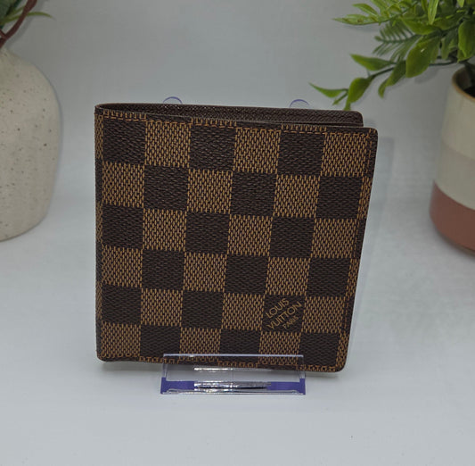 Pre-Loved Louis Vuitton Marco Wallet - Damier Ebene