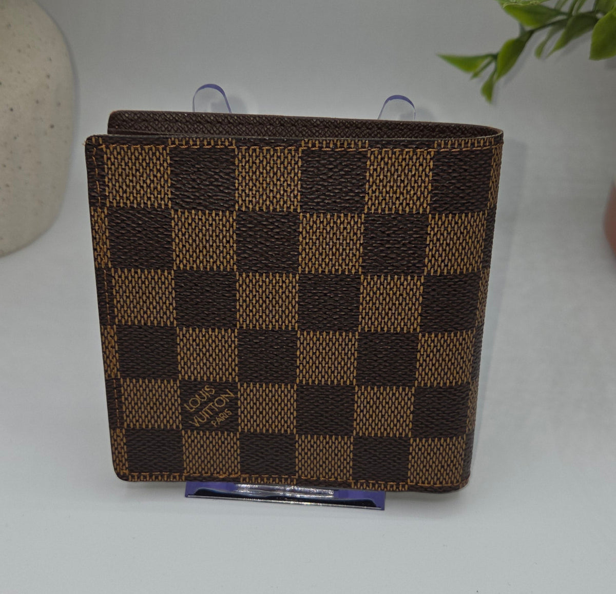 Pre-Loved Louis Vuitton Marco Wallet - Damier Ebene