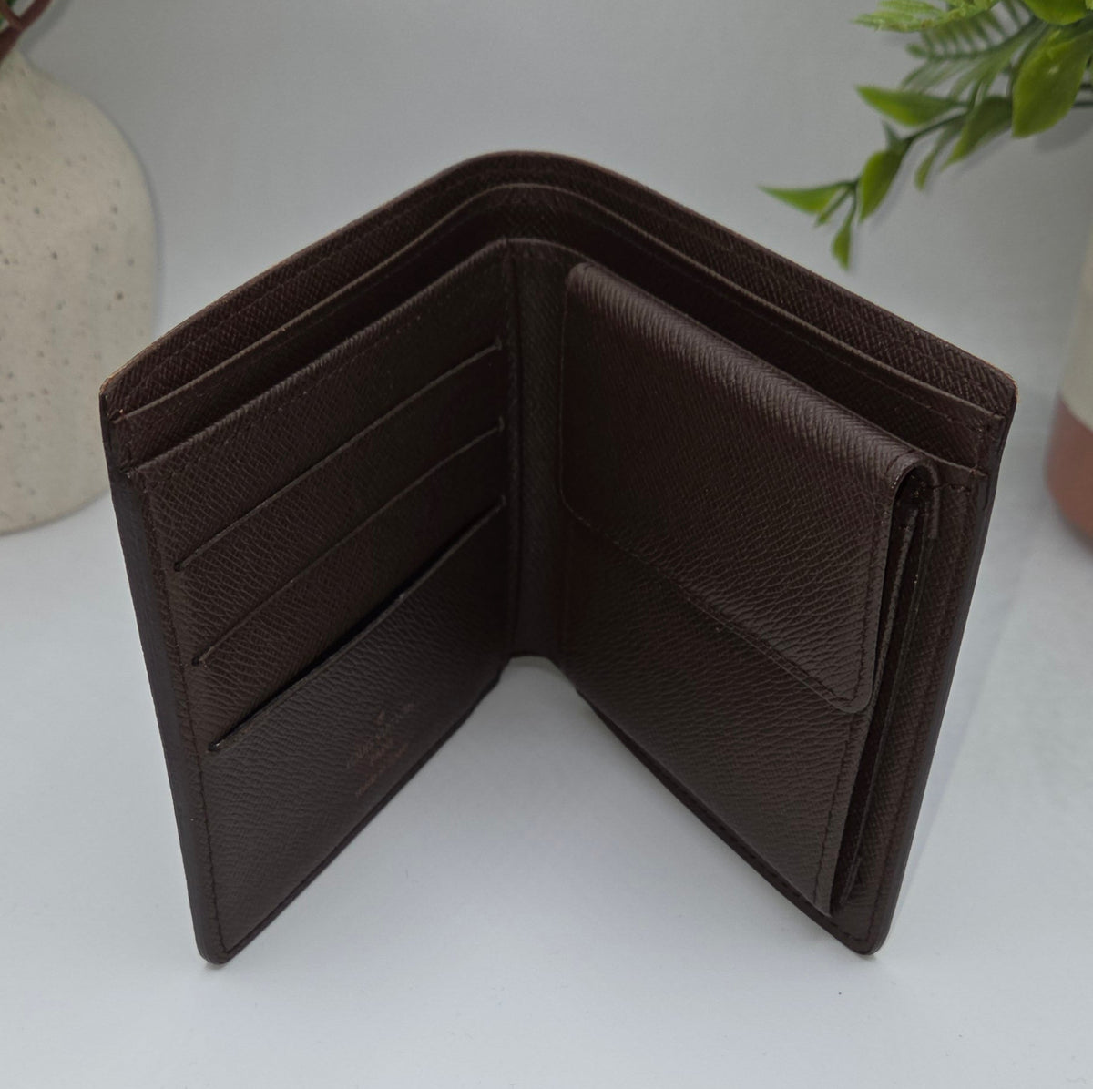 Pre-Loved Louis Vuitton Marco Wallet - Damier Ebene