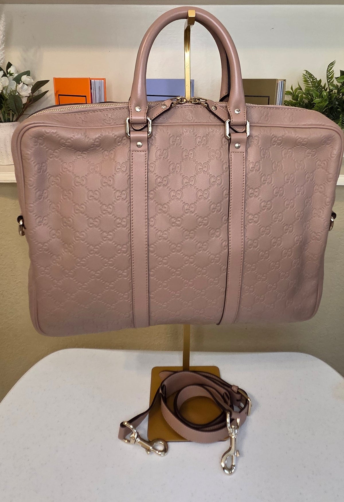 Pre-Loved Gucci Guccissima Leather Briefcase