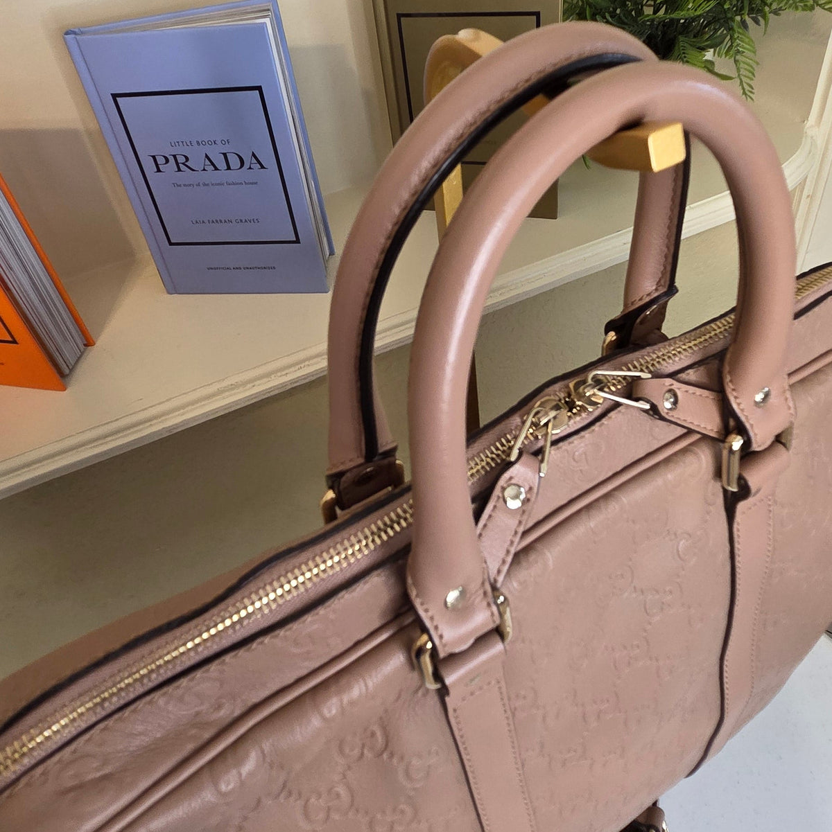 Pre-Loved Gucci Guccissima Leather Briefcase