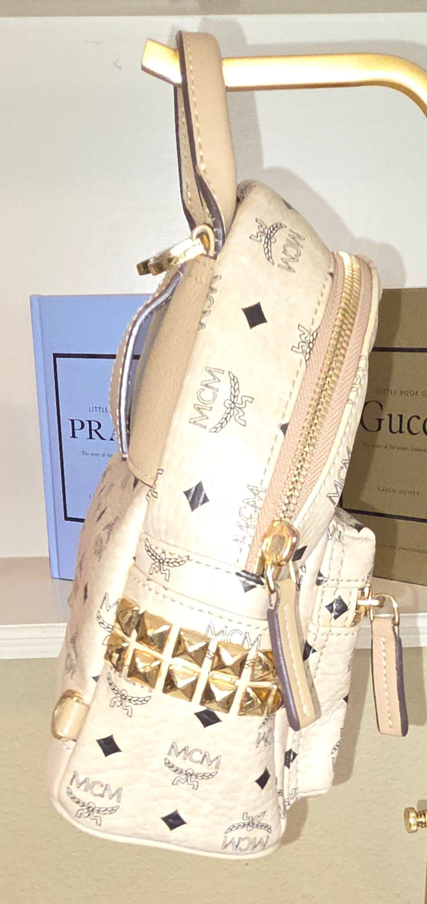 Pre-Loved  MCM Stark X-Mini Side Studs Backpack