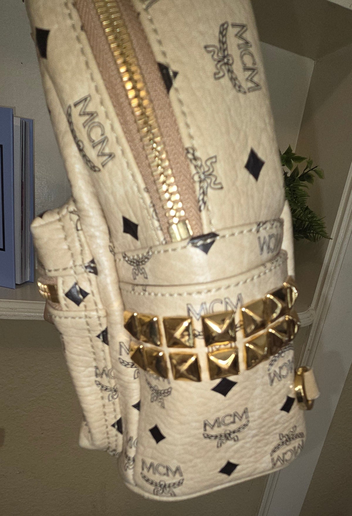 Pre-Loved  MCM Stark X-Mini Side Studs Backpack