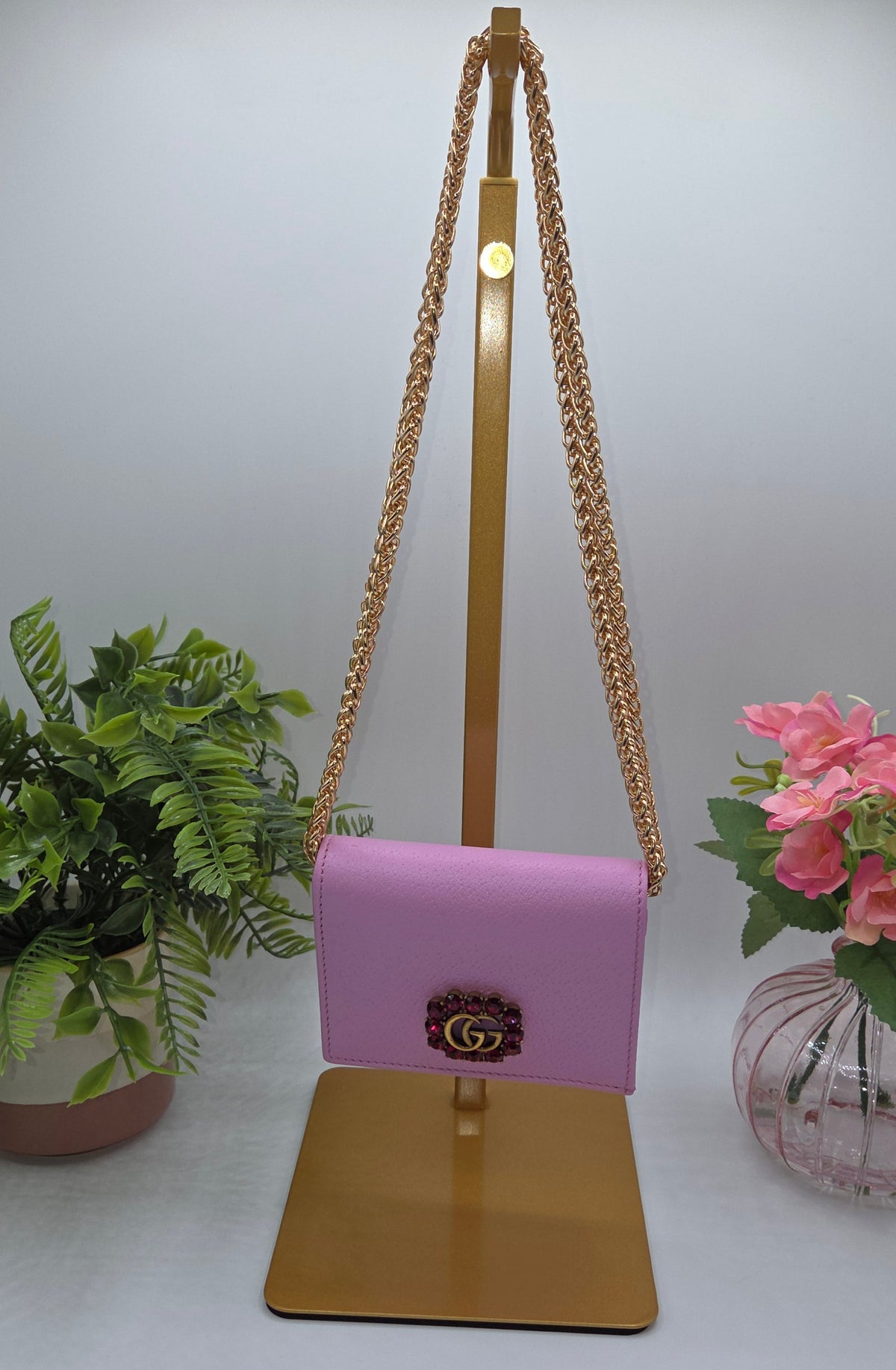 Pre-Loved  Gucci GG Marmont Card Case Wallet