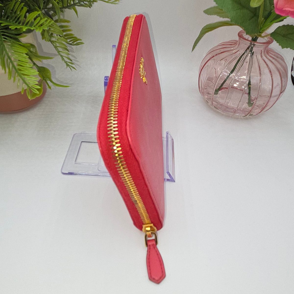 Pre-Loved Prada Saffiano Zip Around Wallet