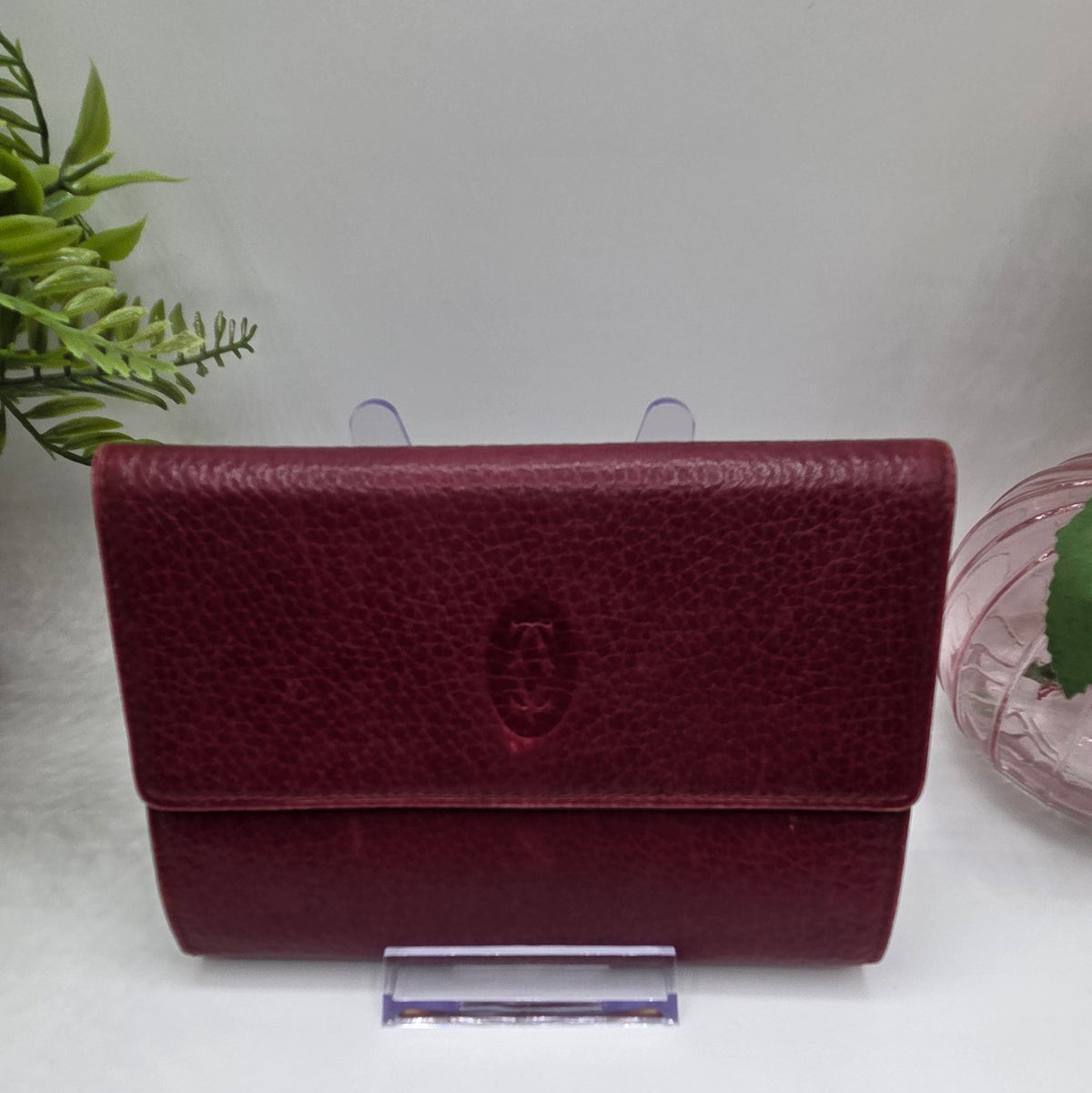 Pre-Loved Vintage Cartier Must de Cartier Leather Flap Trifold Wallet