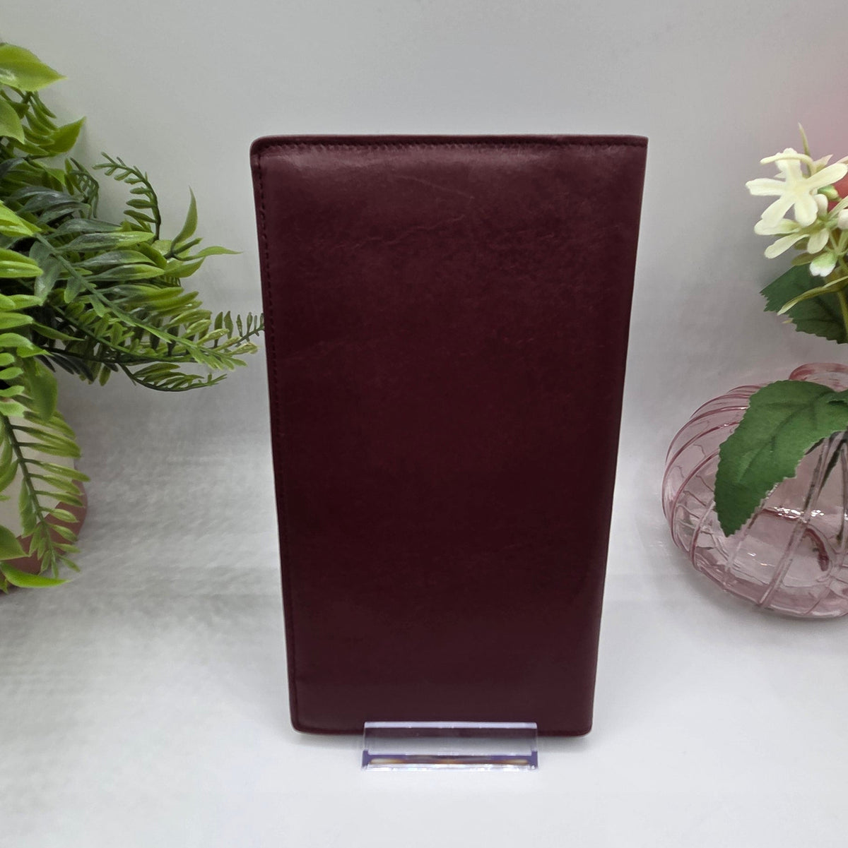 Pre-Loved Cartier Must de Cartier Burgundy Leather Long Wallet