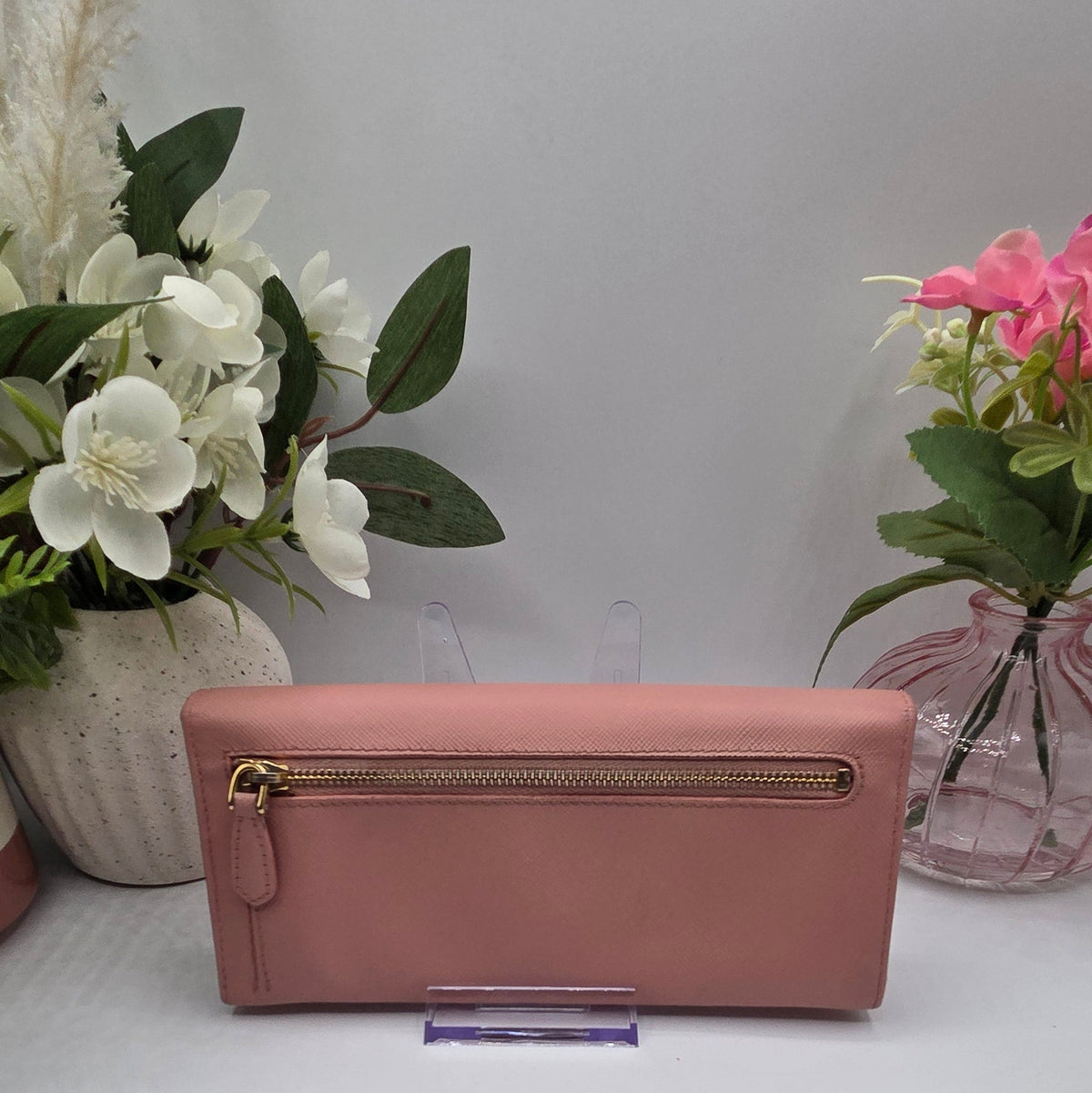 Pre-Loved Prada Saffiano Fiocco Flap Wallet