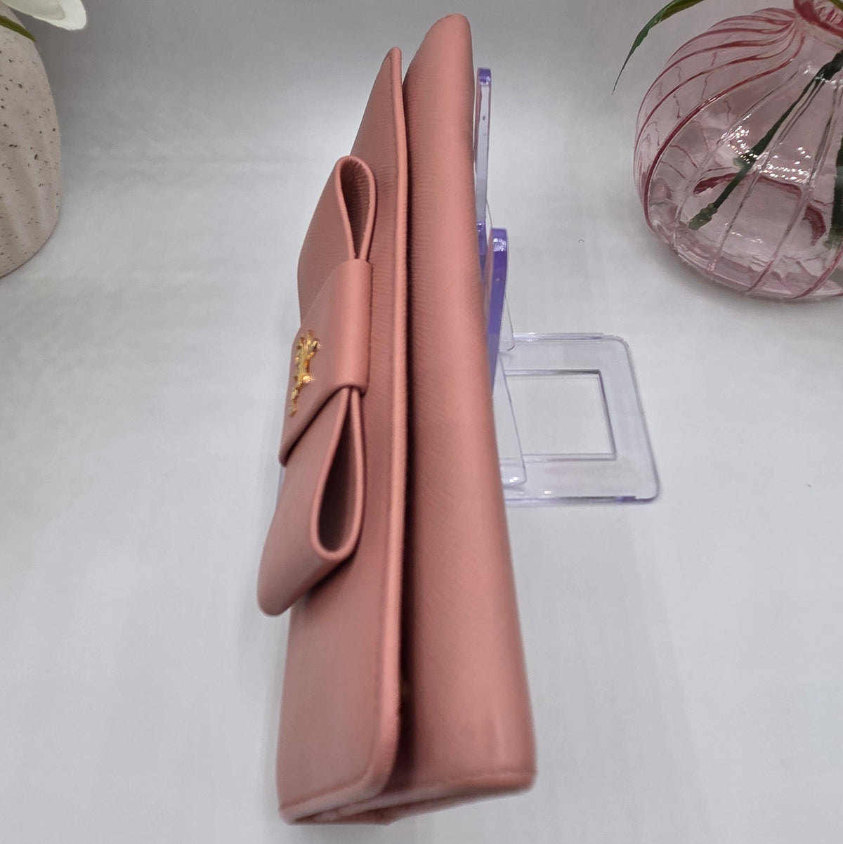 Pre-Loved Prada Saffiano Fiocco Flap Wallet