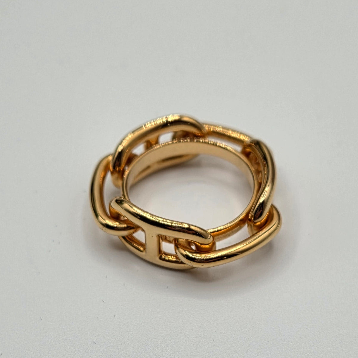 Pre-Loved Hermès Lucade Chaîne d'Ancre Scarf Ring
