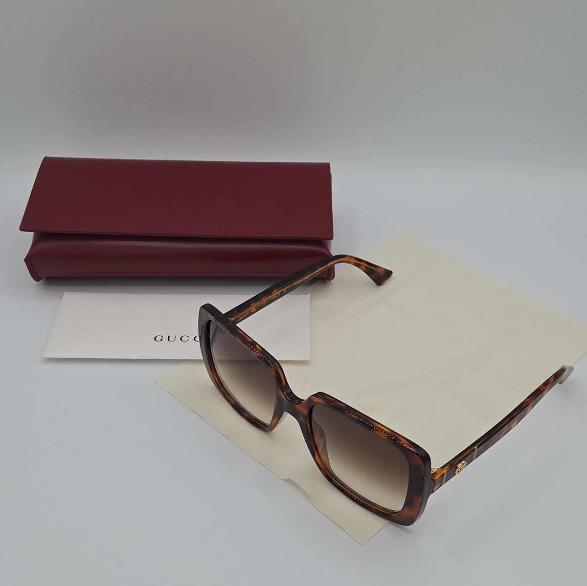 Gucci GG0632S Sunglasses — Havana/Brown