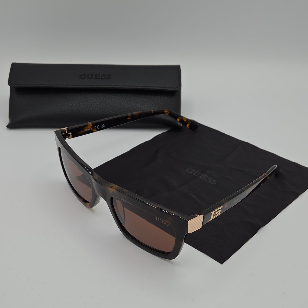 Guess GU00212 Sunglasses — Dark Havana/Brown