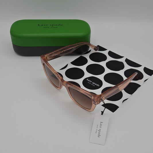 Kate Spade KSAIMEE_S Sunglasses — Pink Glitter/Brown